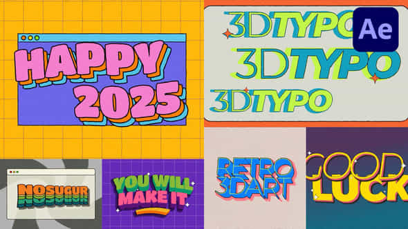 Creative Typo Ae - VideoHive 56558968