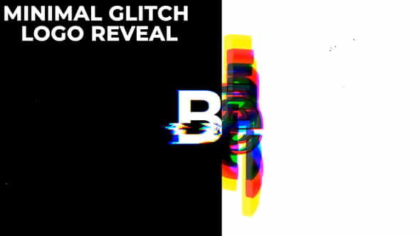 Minimal Glitch Logo Reveal - VideoHive 30107368