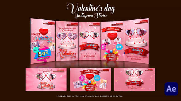 Valentines Day Instagram Stories - VideoHive 56581861