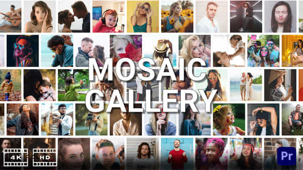 Mosaic Photo Logo - VideoHive 33472878