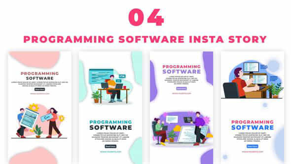 Programming Software Instagram - VideoHive 39031208