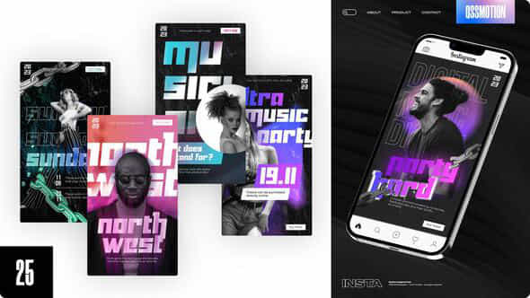 Party Instagram Stories - VideoHive 43397705