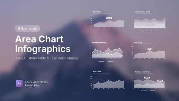 Area Chart Infographics - VideoHive 57675974