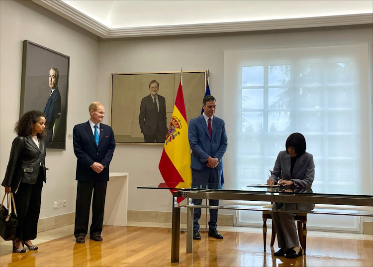 스페인, 아르테미스 협정의 25번째 서명국이 됨
