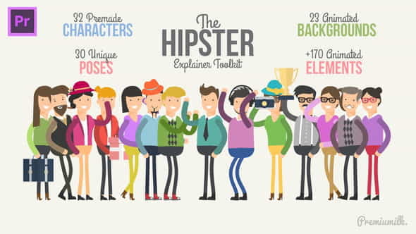 Hipster Explainer Toolkit Essential Graphics - VideoHive 23253417