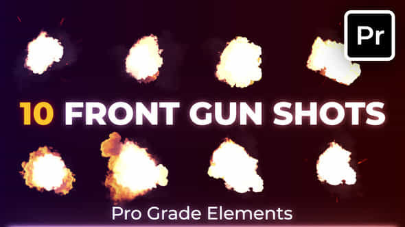 Front Muzzle Flashes - VideoHive 45806285