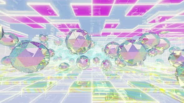 Holographic Geometry Modern 03 4K - VideoHive 29835153