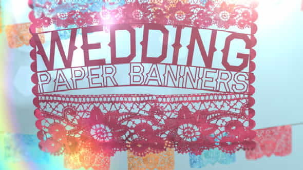 Wedding Paper Banners - VideoHive 2973049