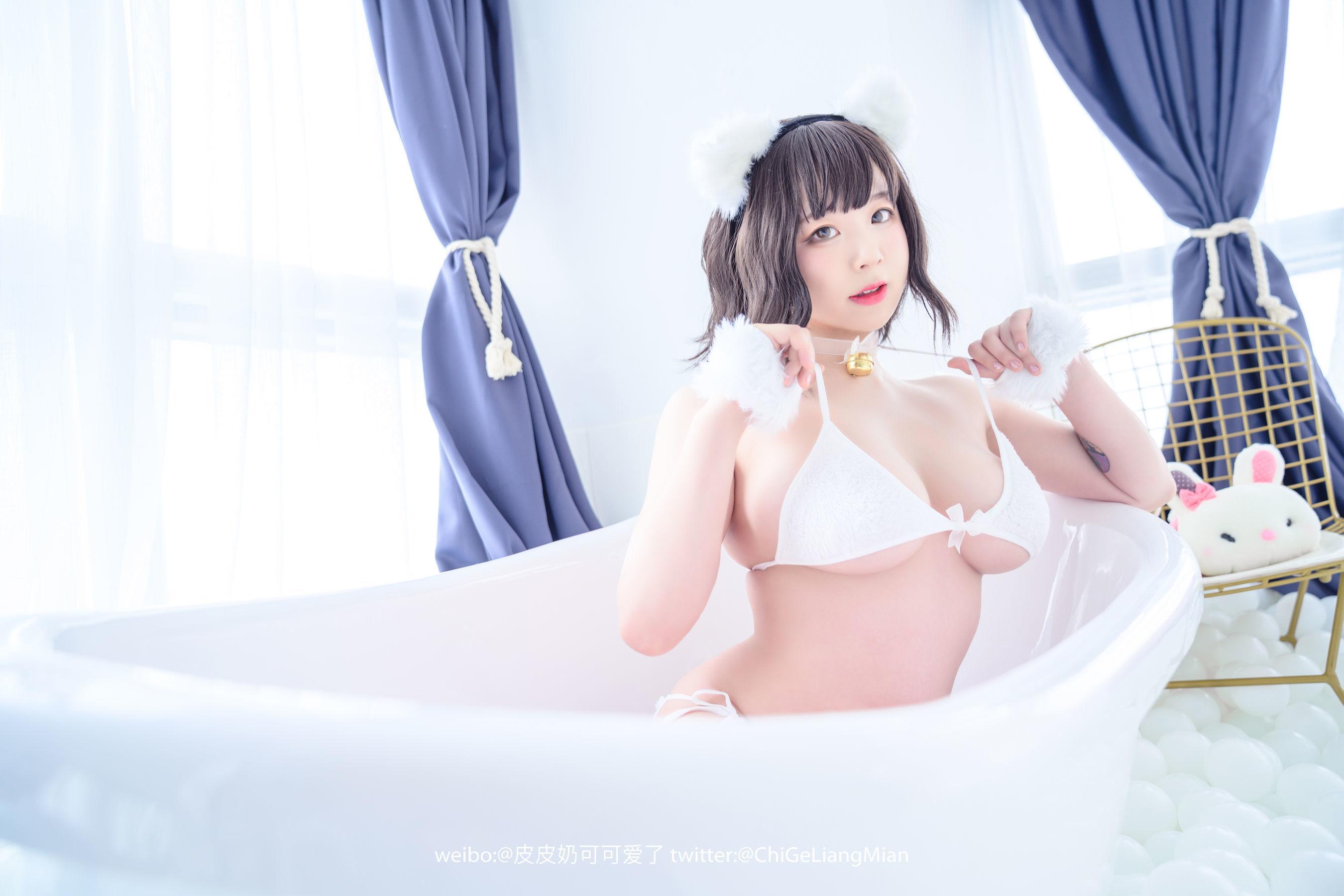 [美女Coser] 皮皮奶可可爱了啦 《白猫》 写真集(19)