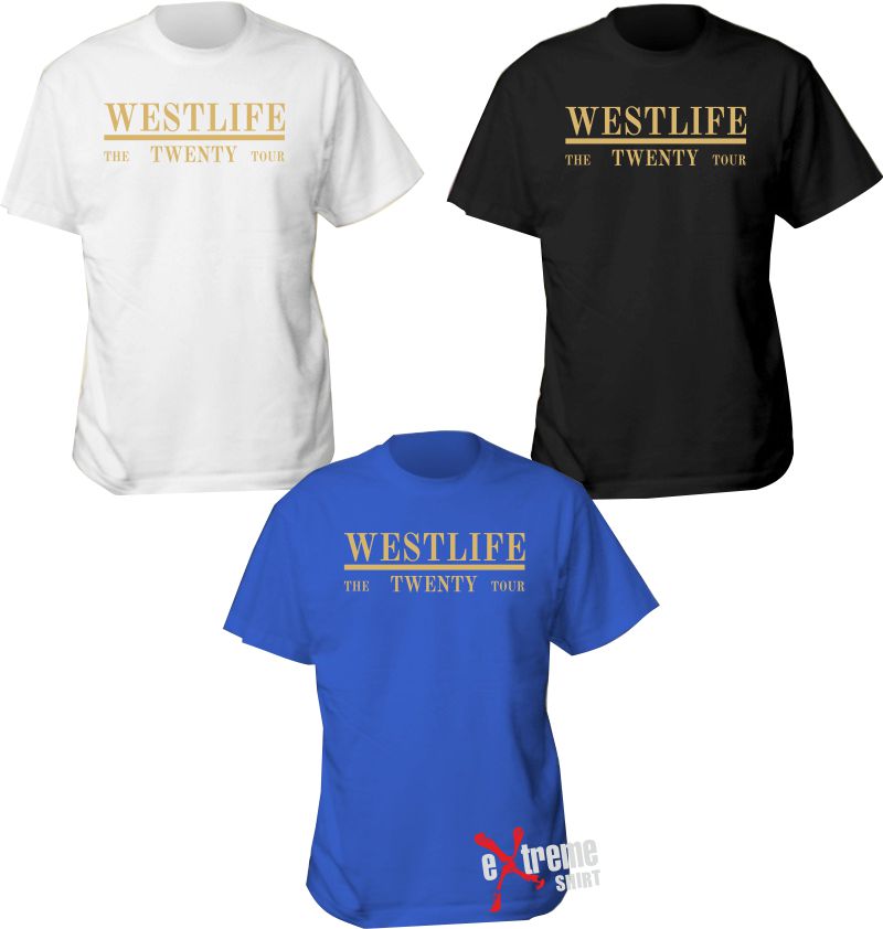 Westlife Reunion Tour 2019 Concert Ladies Women Men Unisex Baggy T Shirt 2233