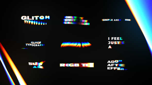 Text Animations Rgb Text Presets - VideoHive 53654859