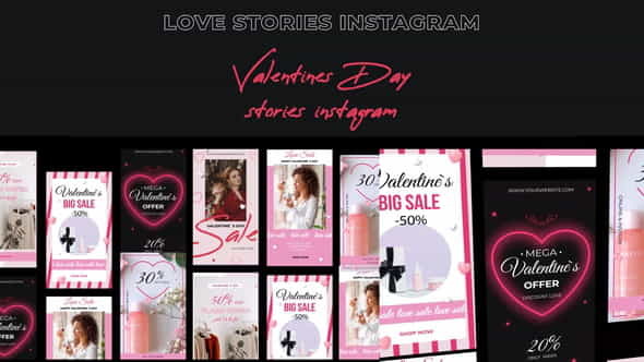 Valentines Day Stories instagram - VideoHive 30310810