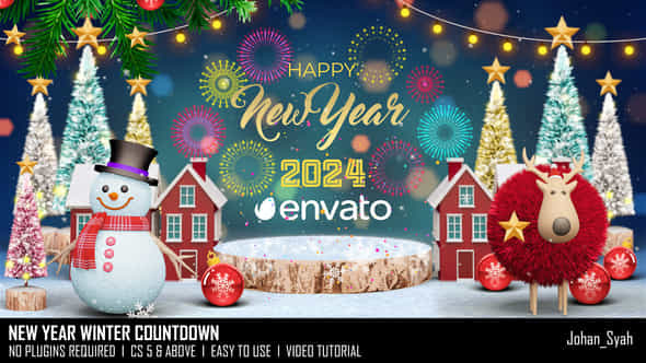 New Year Winter Countdown - VideoHive 49781196