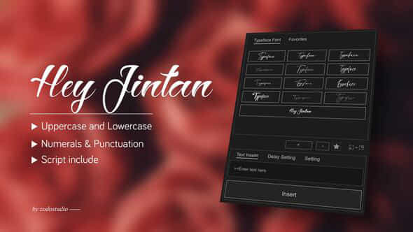 Animated Typeface Hey Jintan - VideoHive 58710372