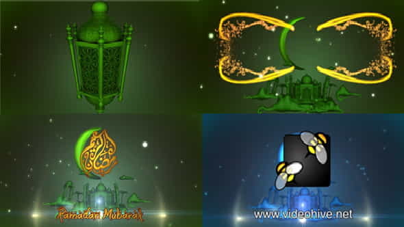 Ramadan Eid Mubarak Stary Night - VideoHive 8202256