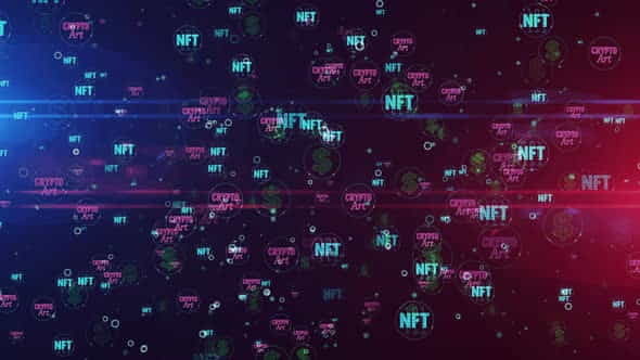 NFT Crypto Art symbols seamless - VideoHive 31760044