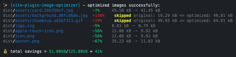 terminal output image