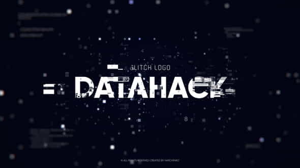 Glitch Logo - Data Hack - VideoHive 22905517