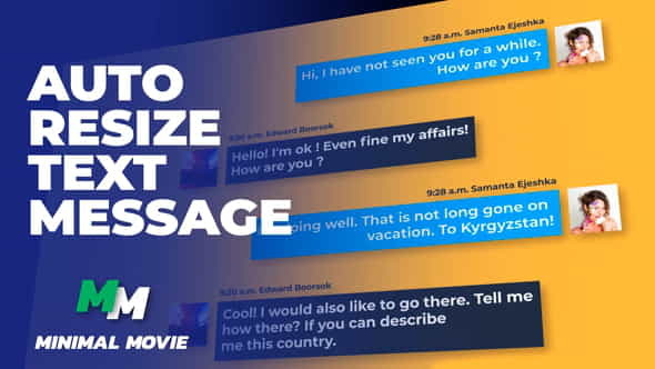 Clean Text Message Kit Autoresize - VideoHive 29947609