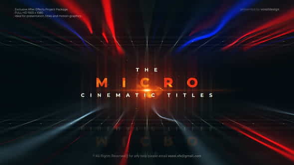 Micro Cinematic Titles - VideoHive 32540164