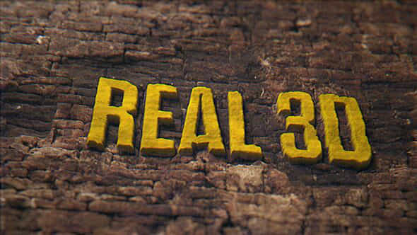 Real 3D Titles - VideoHive 57411910