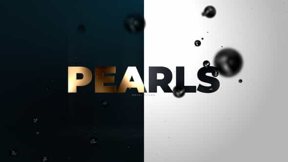 Black Pearls Awards Titles | - VideoHive 24612927