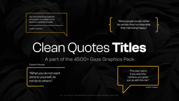 Clean Quotes Text - VideoHive 47661295