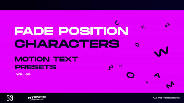 Characters Motion Text - VideoHive 45757056
