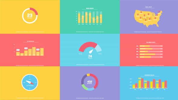 Flat Infographics Toolkit - VideoHive 20634228