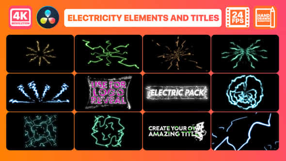 Electricity Elements - VideoHive 33838884