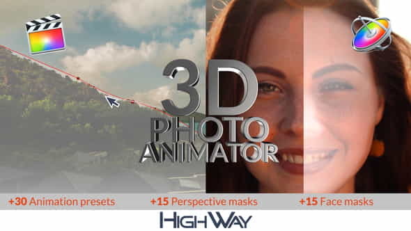 3D Photo Animator for FCPX - VideoHive 26543829