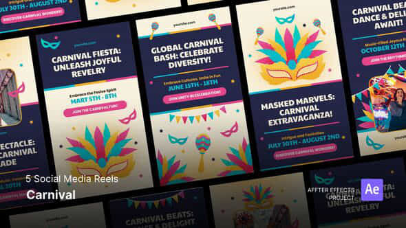 Social Media Reels Carnival After Effects Template - VideoHive 50238966