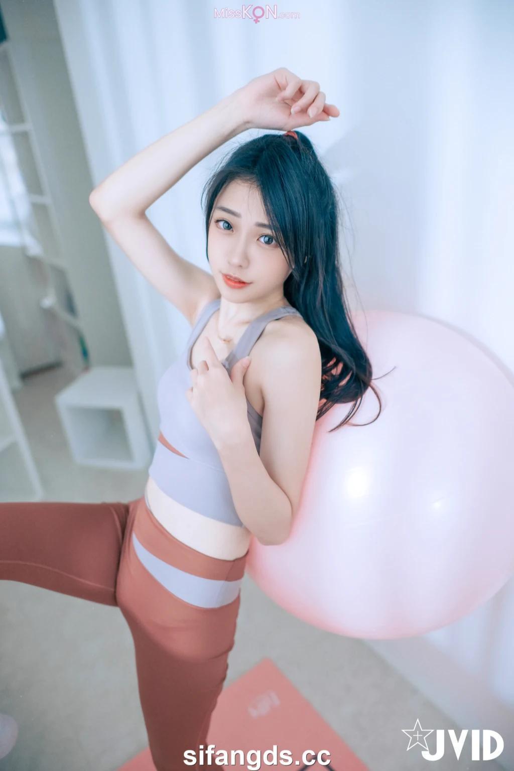 [JVID] 妍妍 Angel:【禁忌瑜珈課程】 瑜珈教練的秘密 裸體私人課程 (224 photos )(54)