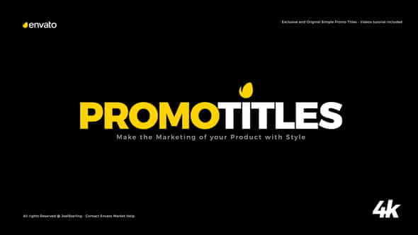 Simple Promo Titles Package - VideoHive 22451056