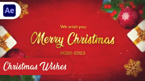 Merry Christmas Wishes - VideoHive 42360447