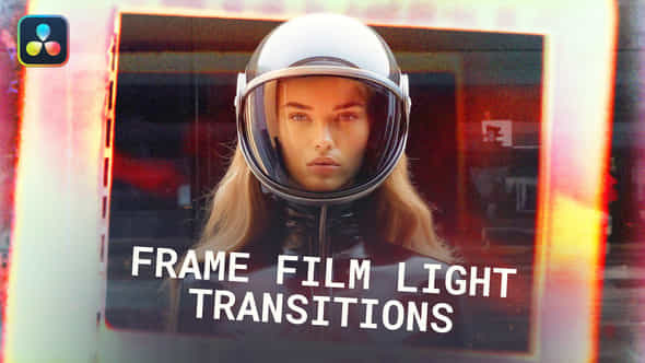 Frame Film Light Transitions Davinci Resolve - VideoHive 50159077