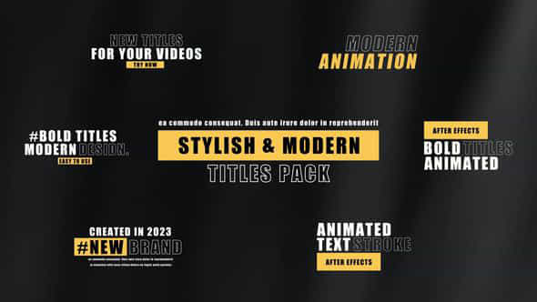 Bold Titles - VideoHive 46188357
