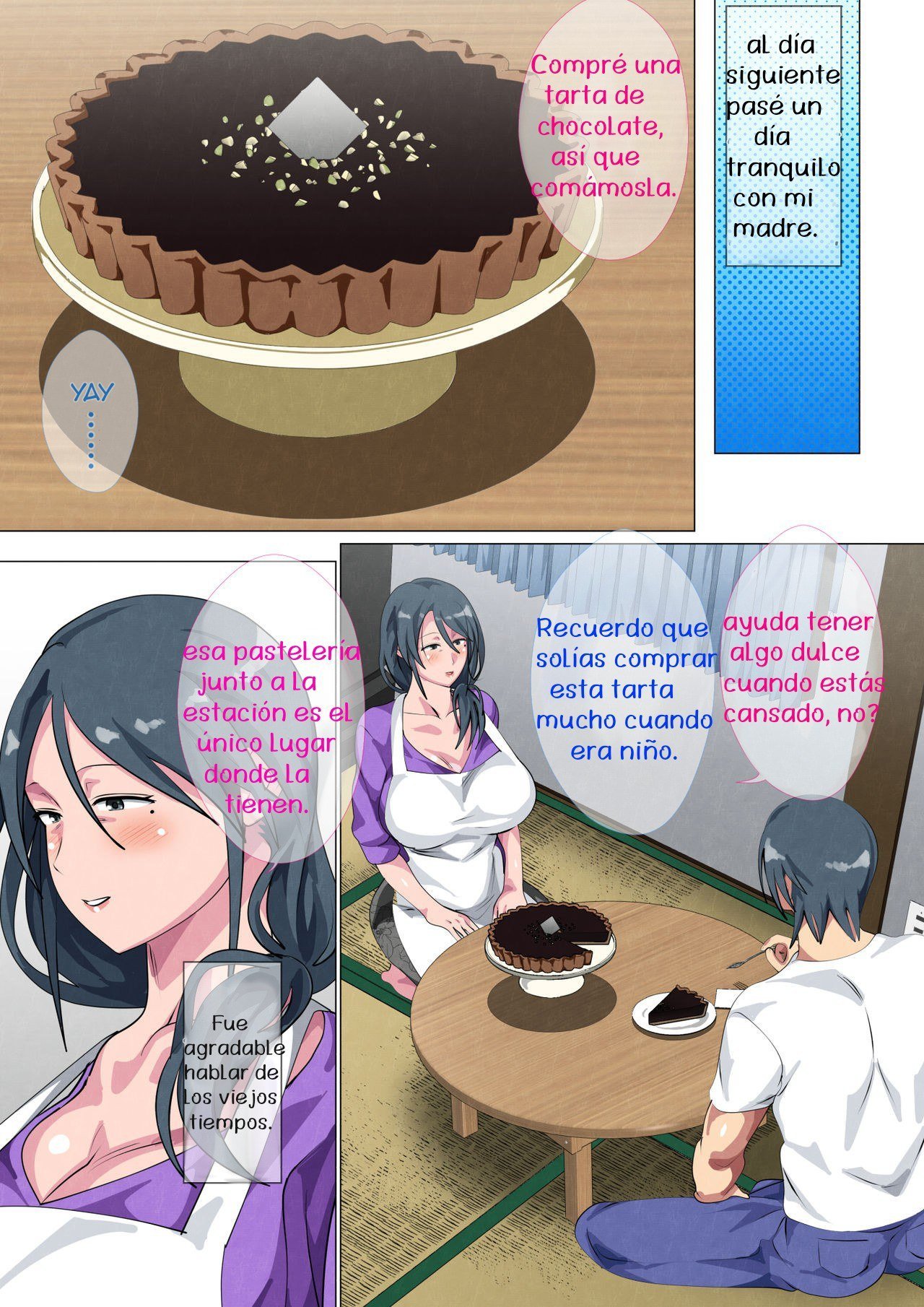 [Circle spice] Miboujin no Haha - Sayoko Yojouhan ni Sumu Oyako no Koubi Kiroku (Spanish)