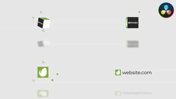 Flat Logo For Davinci Resolve - VideoHive 53688529