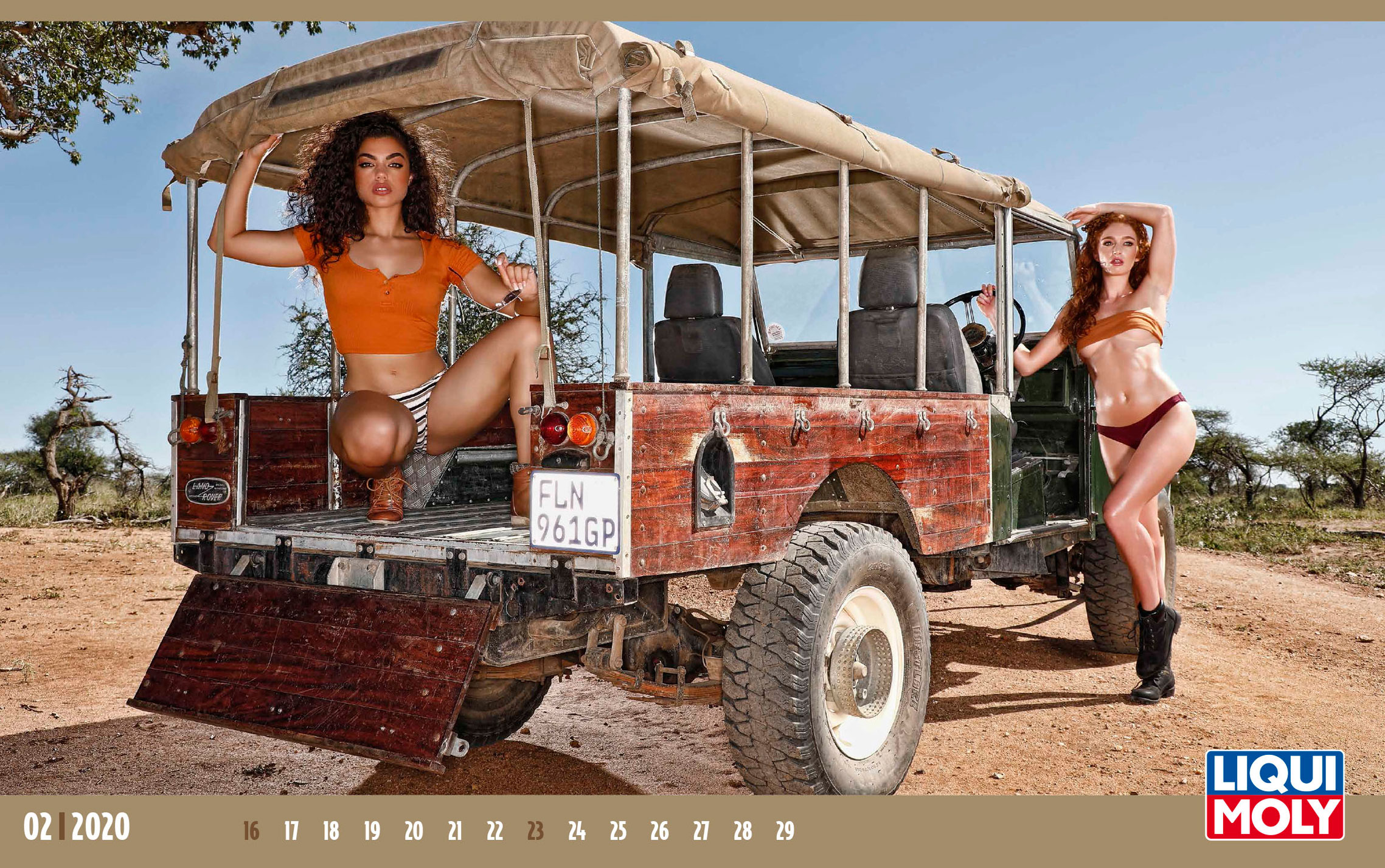 Liqui Moly 2020 Girls Calendar Календарь с девушками автоконцерна Liqui Moly, 2020 год / февраль-2