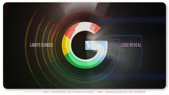 Lights Echoes Logo Reveal - VideoHive 52893452