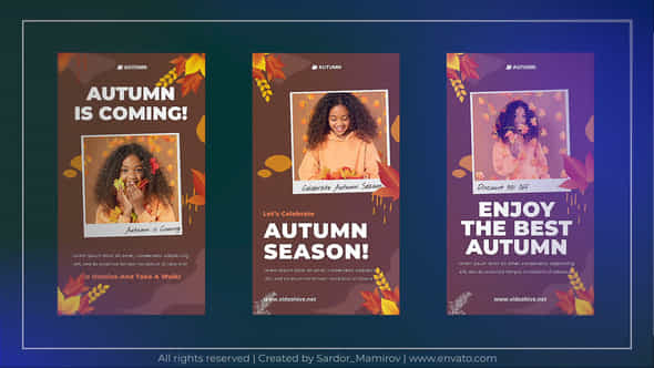 Hello Autumn Stories - VideoHive 48017951