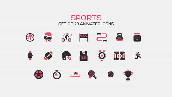 Sports Icons - VideoHive 37321270