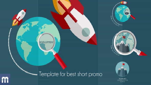 Business Rocket - Short Flat - VideoHive 8517579