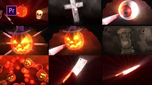 Halloween Scary Transitions - VideoHive 48146638