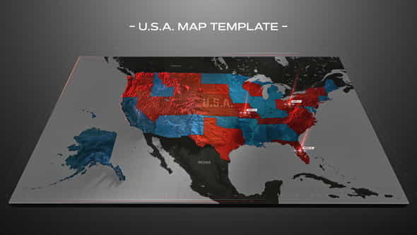 USA Map - VideoHive 38249334