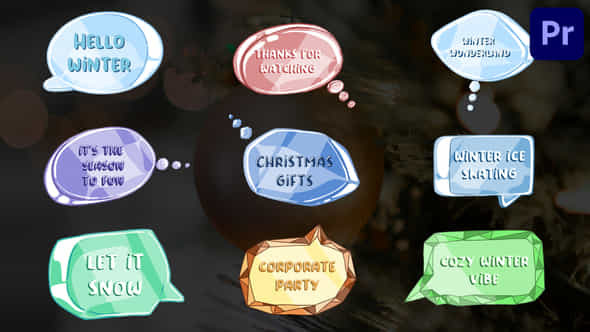 Ice Speech Bubbles - VideoHive 36159176