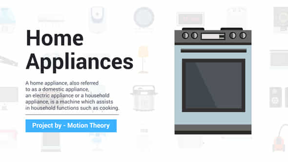 Home Appliances Icons - VideoHive 37716299