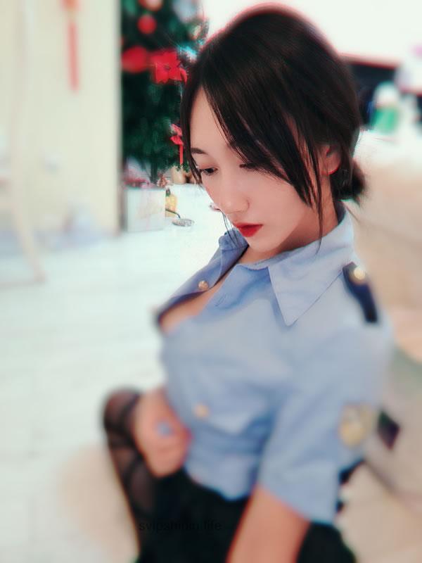 美女主播奶玉19年火箭视图-女警系列(8)