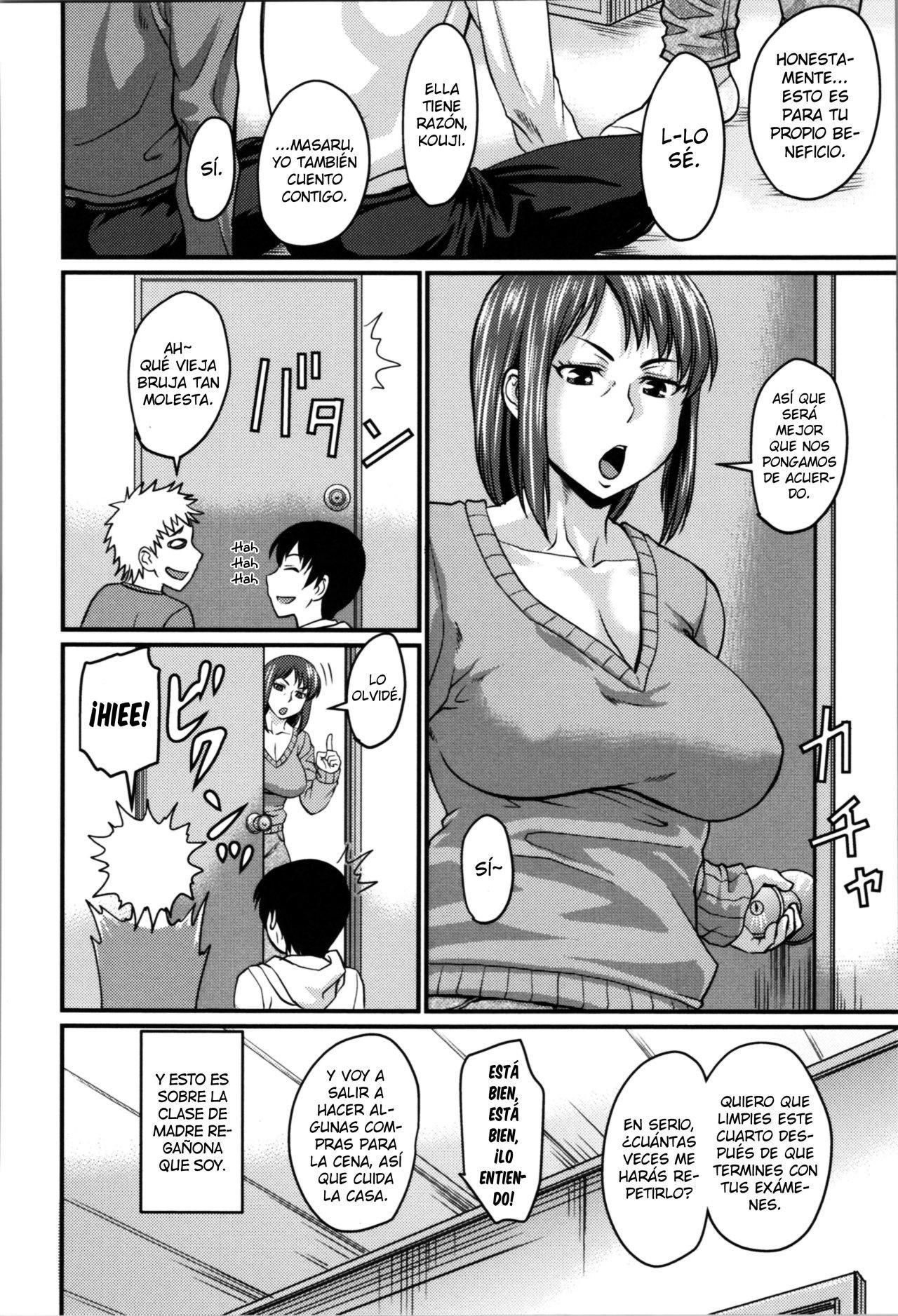 [Jirou] Okaa-san no Kakushigoto  El secreto de Mamá (Nikkanteki Kuro Stocking Seikatsu - Sensual Black Stockings Life) [Spanish]